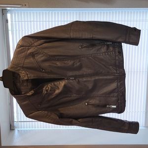 Well loved Faux Leather Jacket